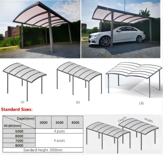 Carport Pergola Aluminum Profiles