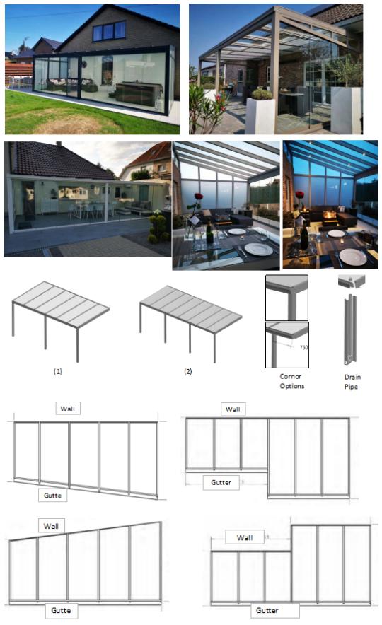 Veranda Pergola Canopy Profiles Kits